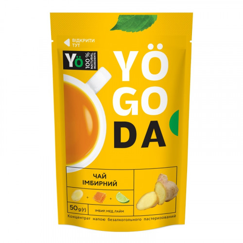 Чай имбирный (с лаймом и медом) TM Yogoda, 50 г